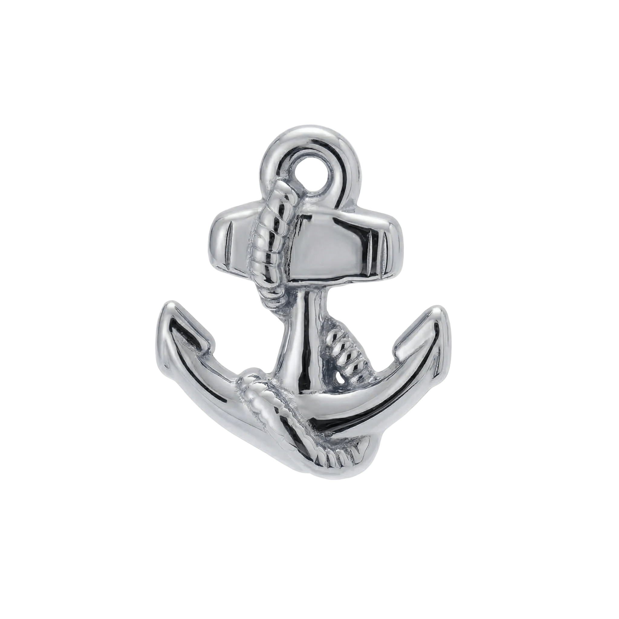 Anchor – 14K Gold Threadless/Threaded End - piercing - zone.com