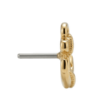 Anchor – 14K Gold Threadless/Threaded End - piercing - zone.com