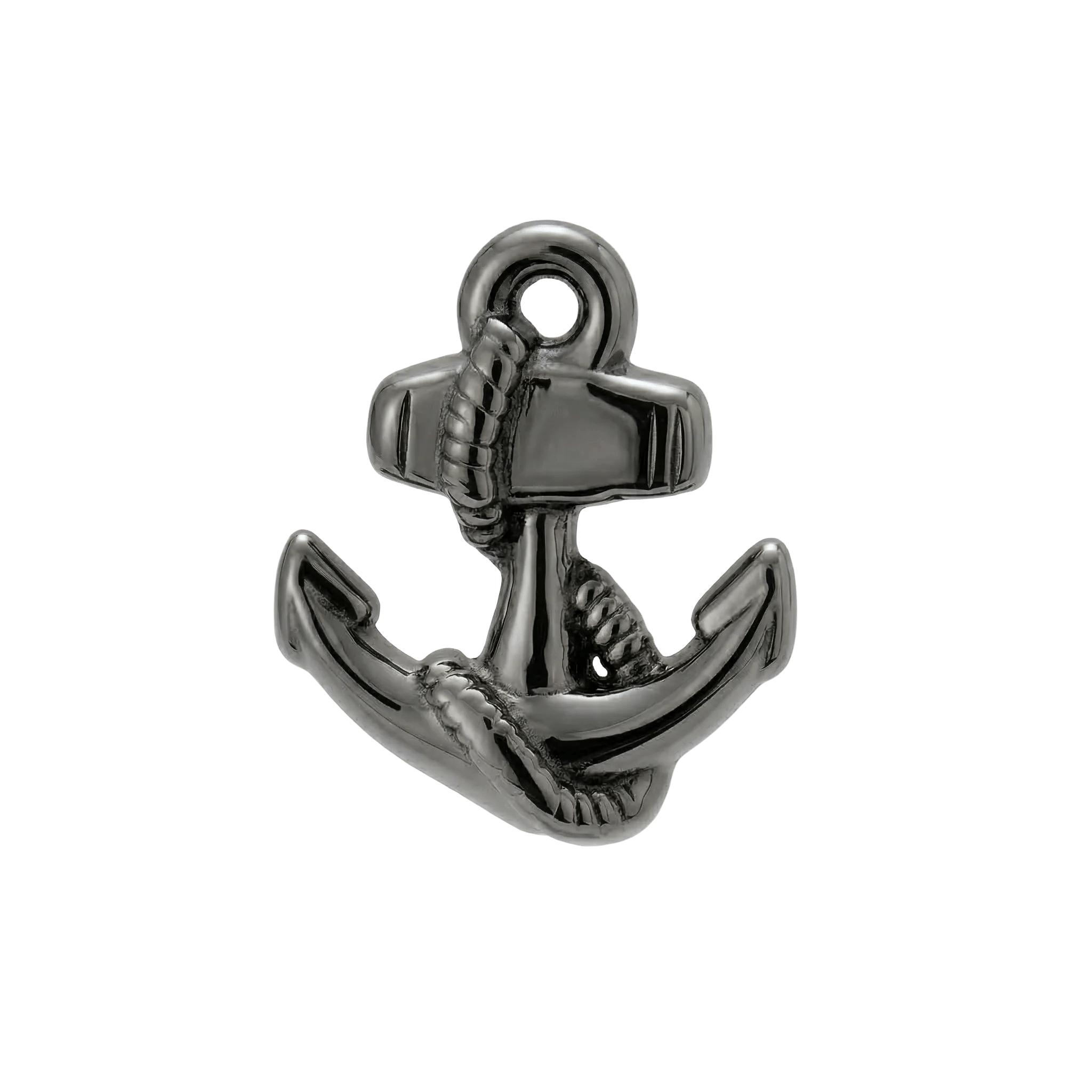 Anchor – 14K Gold Threadless/Threaded End - piercing - zone.com