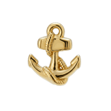 Anchor – 14K Gold Threadless/Threaded End - piercing - zone.com