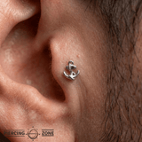 Anchor – 14K Gold Threadless/Threaded End - piercing - zone.com