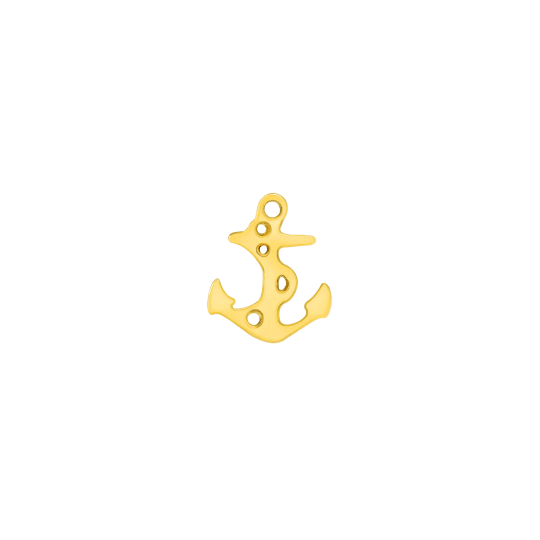Anchor – 14K/18K Gold Threadless End - piercing - zone.com