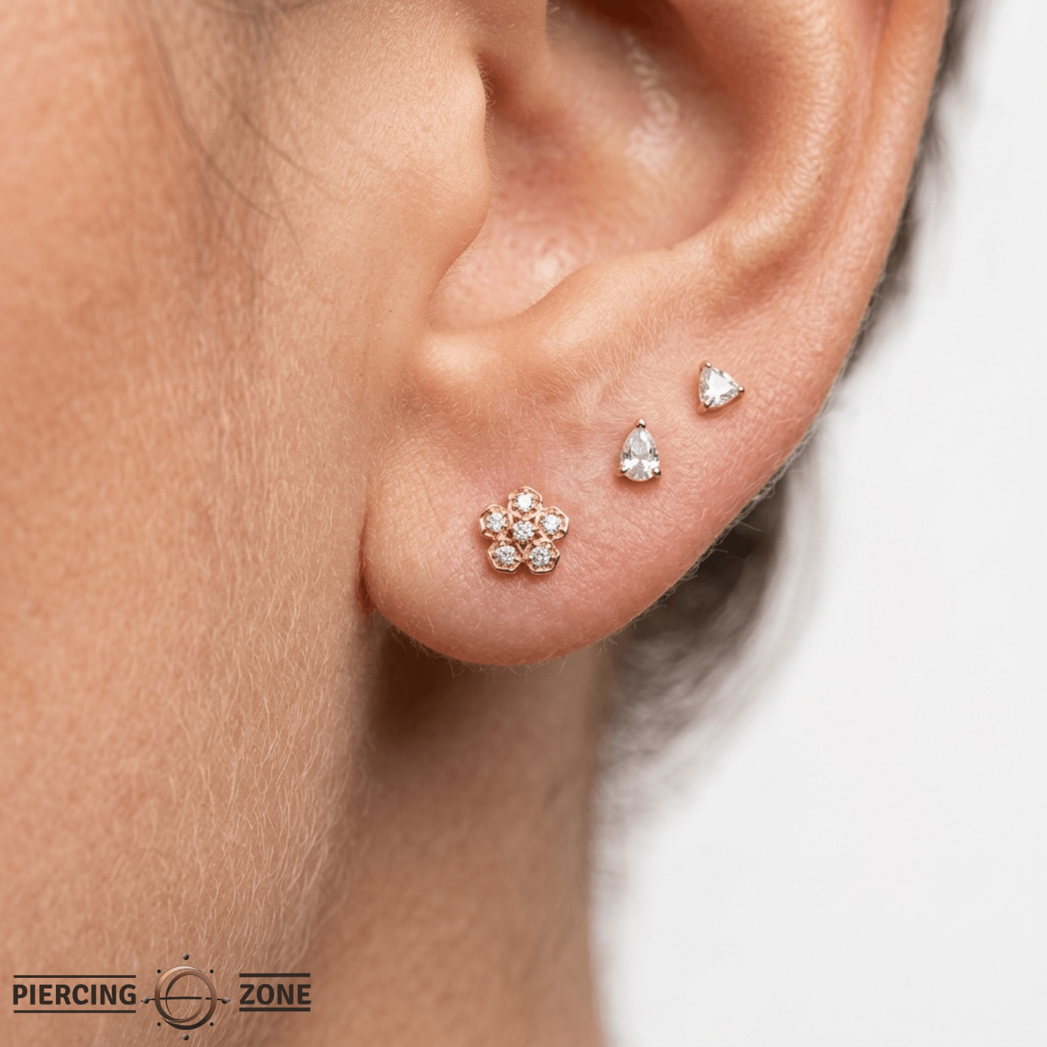 Anemone – 14K Gold Threadless/Threaded End - piercing - zone.com