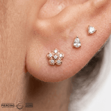 Anemone – 14K Gold Threadless/Threaded End - piercing - zone.com