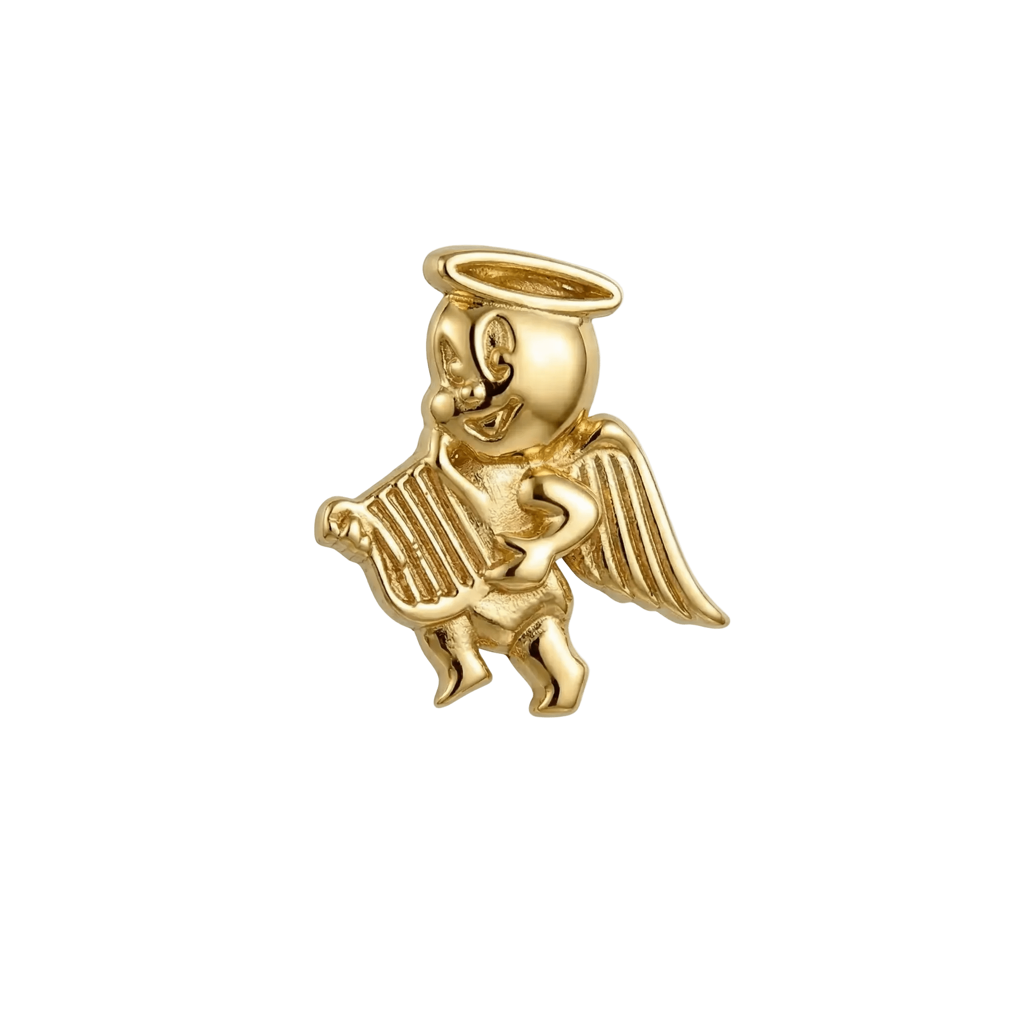 Angel – 14K Gold Threadless/Threaded End - piercing - zone.com