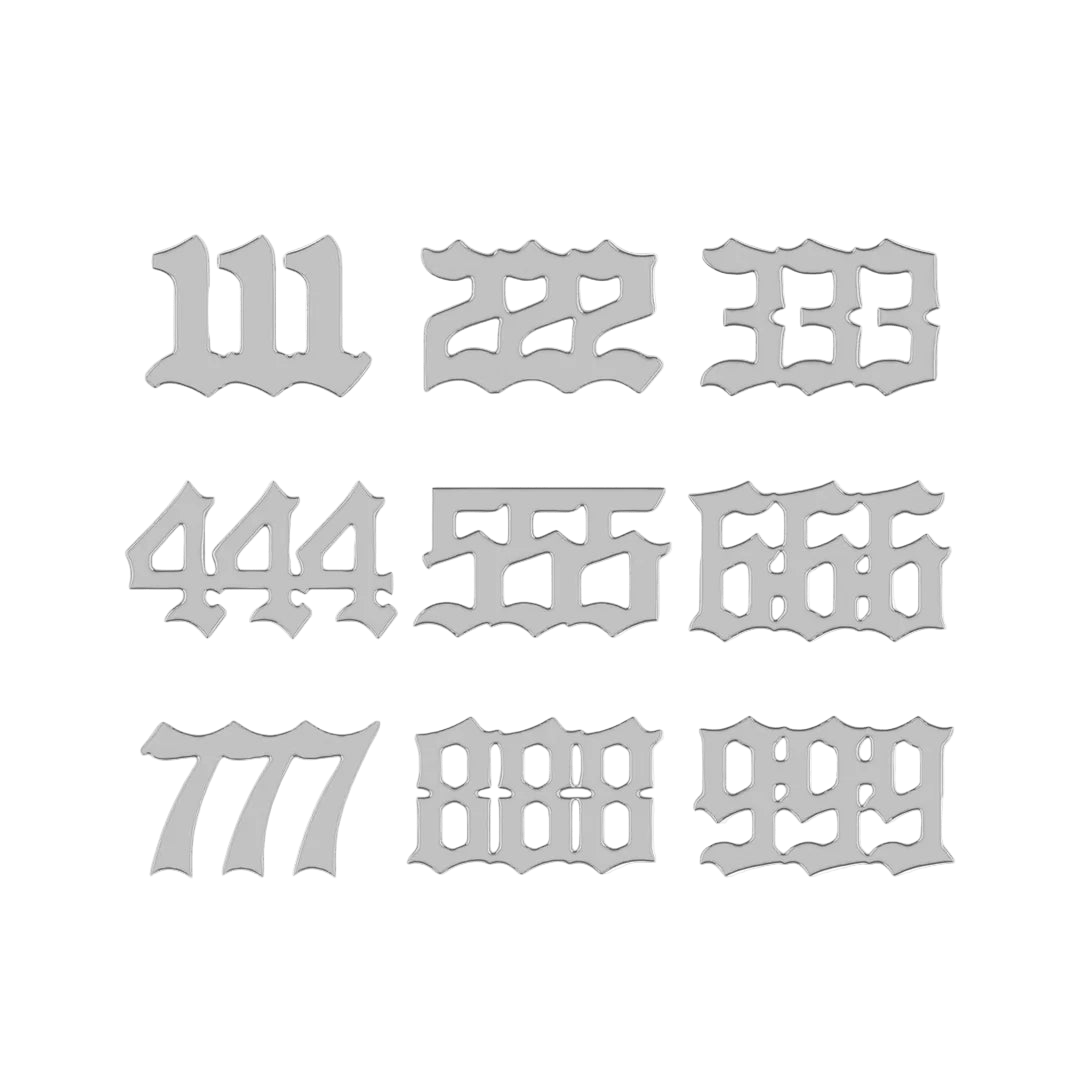 Angel Numbers – 14K Gold Threadless & Threaded End - piercing - zone.com