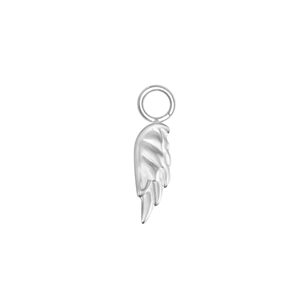 Angel Wing – 14K & 18K Gold Charm - piercing - zone.com