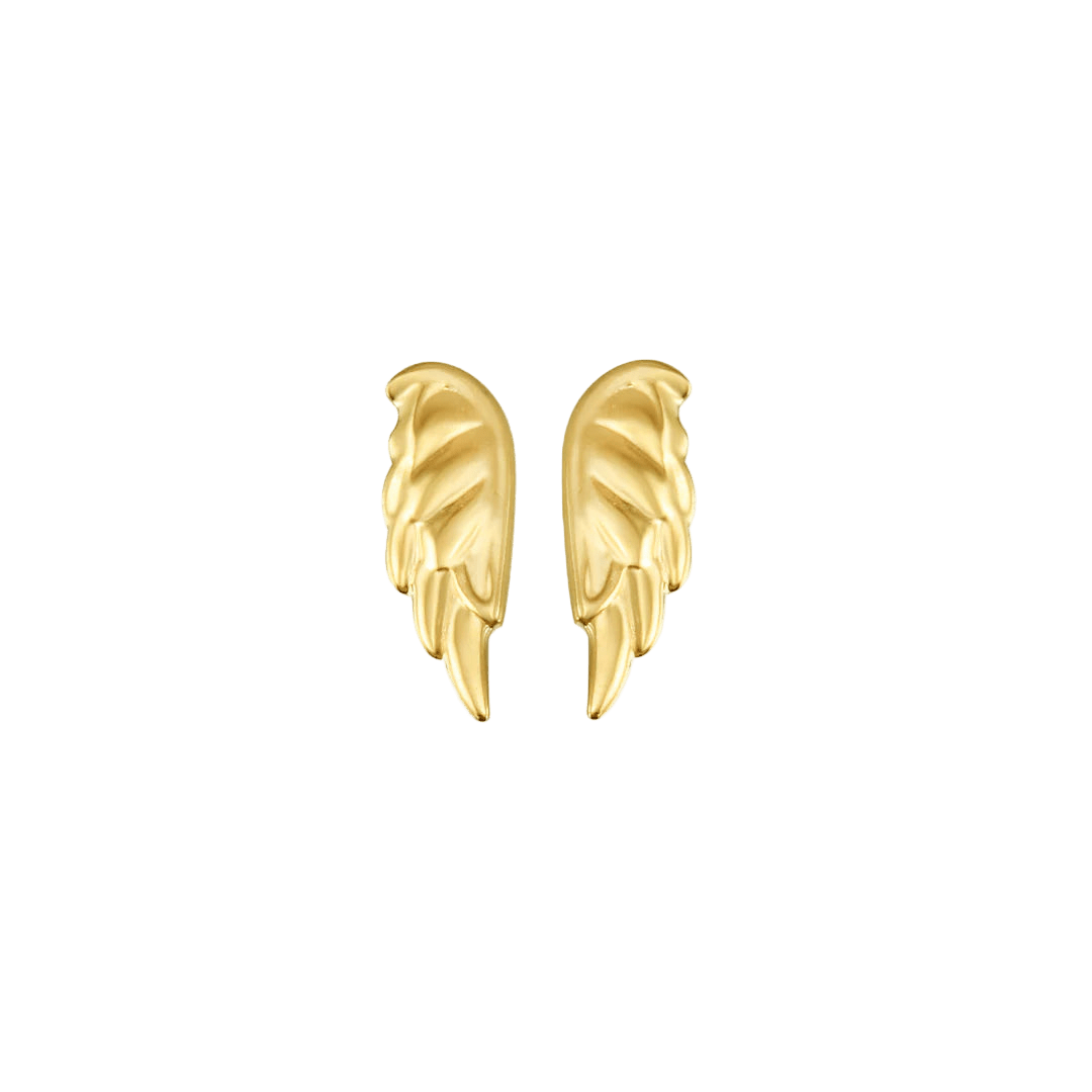 Angel Wing – 14K Gold Threadless End - piercing - zone.com