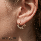 Anilyse Seamless Ring – 14K Gold Seven - Gem Bold Design - piercing - zone.com