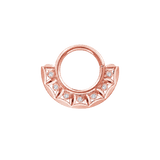 Anilyse Seamless Ring – 14K Gold Seven-Gem Bold Design - piercing-zone.com