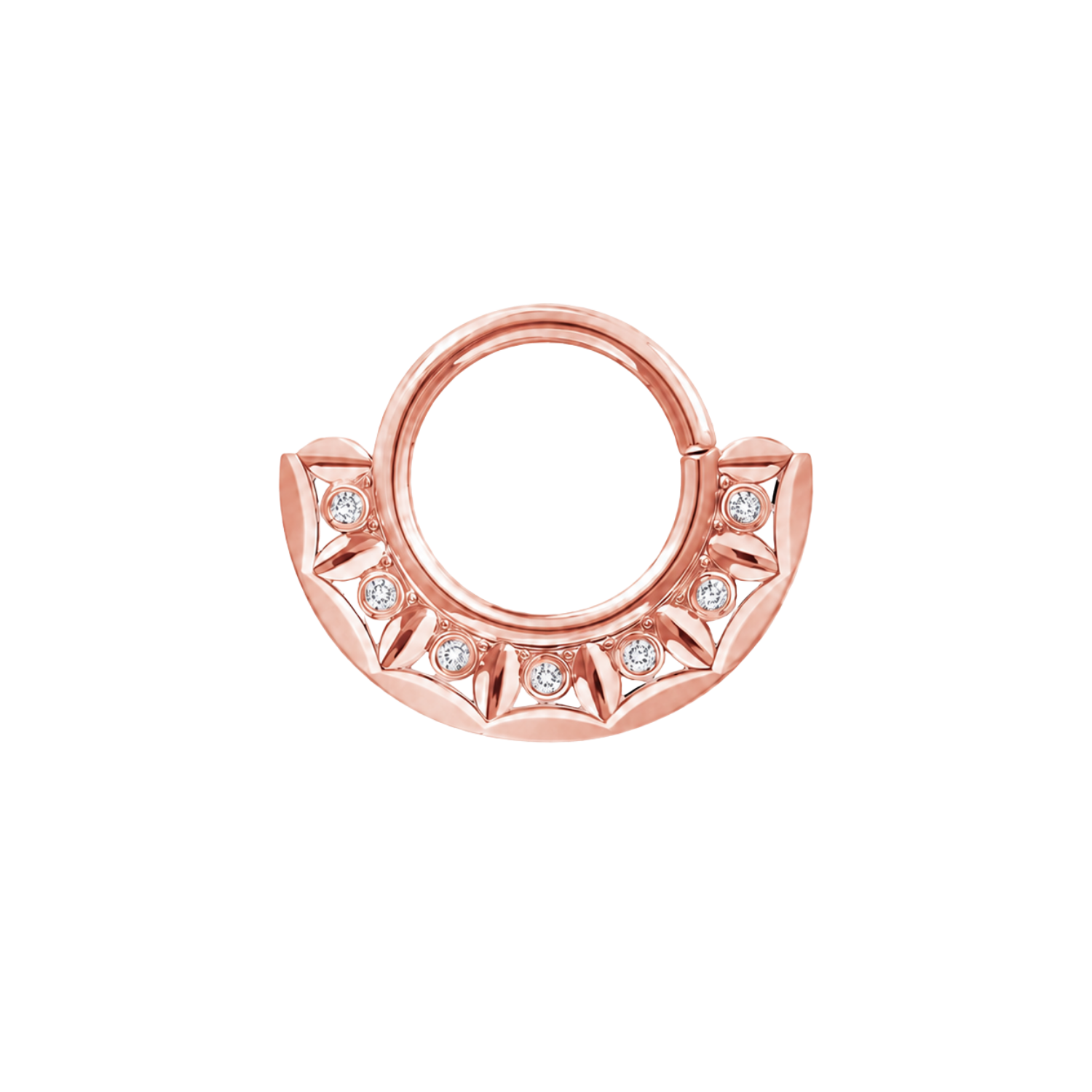 Anilyse Seamless Ring – 14K Gold Seven-Gem Bold Design