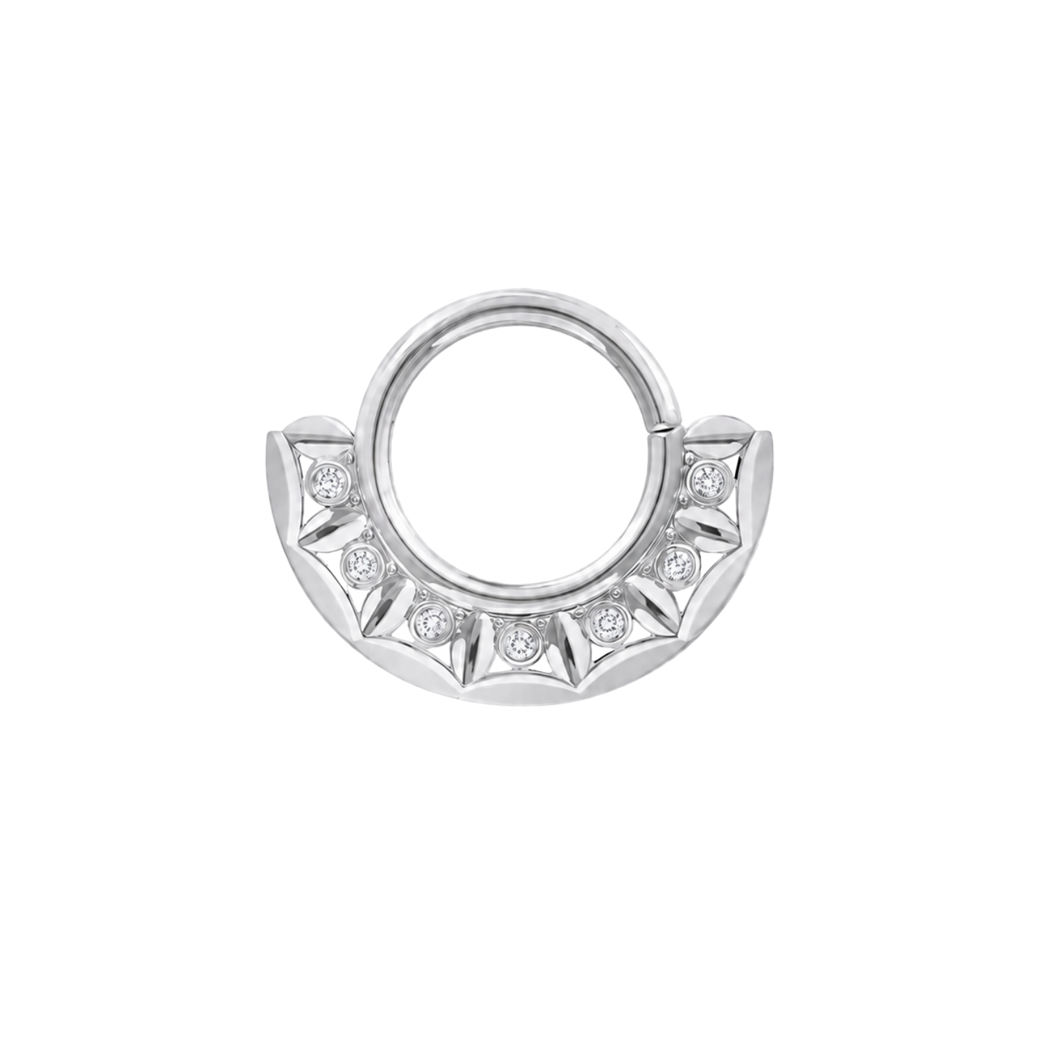 Anilyse Seamless Ring – 14K Gold Seven-Gem Bold Design