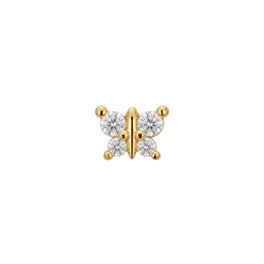 Anima - 18K Gold Gem Threadless/Threaded End - piercing-zone.com