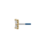 Anima - 18K Gold Lab Diamond Threadless End - piercing-zone.com