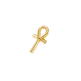 Ankh Pin - 14K Gold Ankh Threadless End - piercing - zone.com