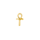 Ankh Pin - 14K Gold Ankh Threadless End - piercing - zone.com