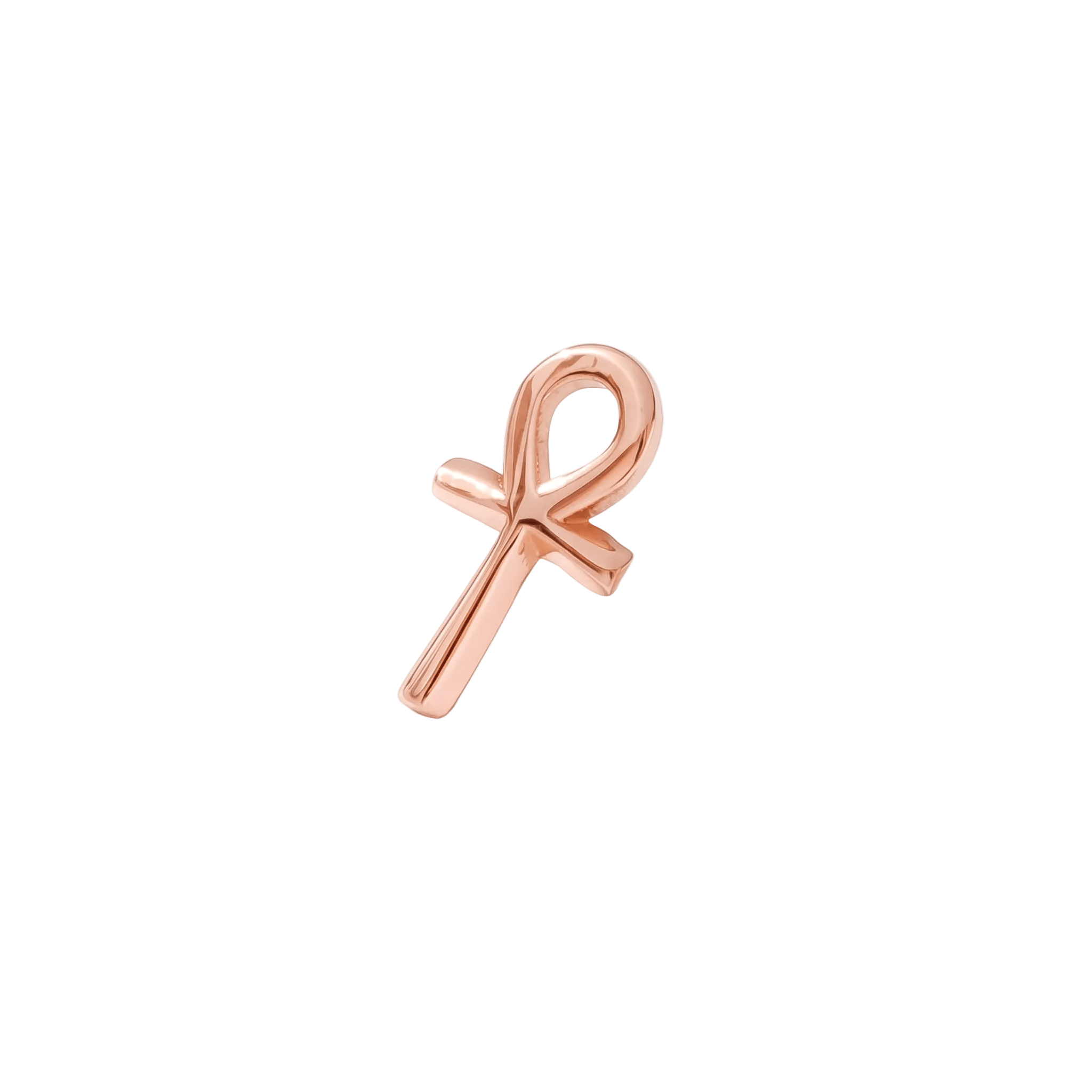 Ankh Pin - 14K Gold Ankh Threadless End - piercing - zone.com