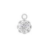 Ann – 14K & 18K Gold Gemstone Charm - piercing - zone.com