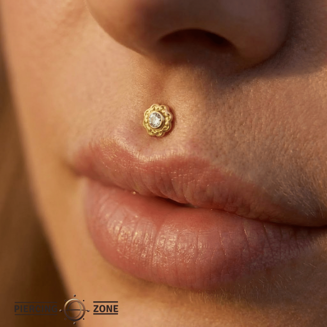 Ann – 14K Gold Threadless/Threaded End - piercing - zone.com