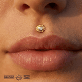 Ann – 14K Gold Threadless/Threaded End - piercing - zone.com