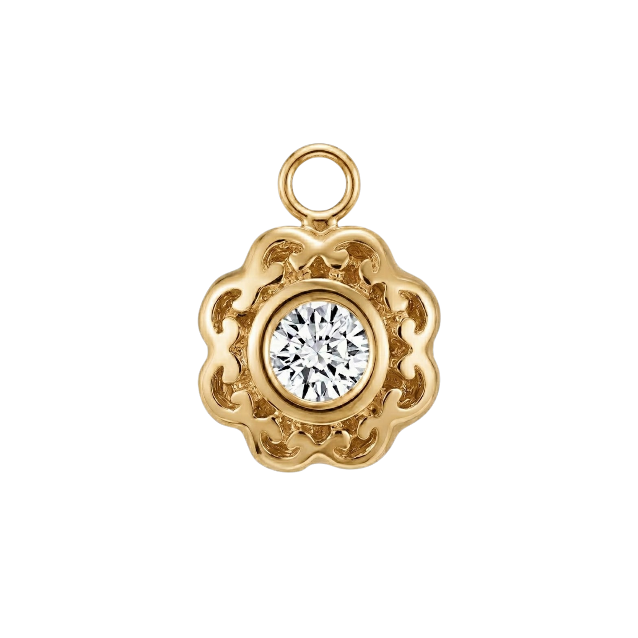 Ann – 14K & 18K Gold Gemstone Charm