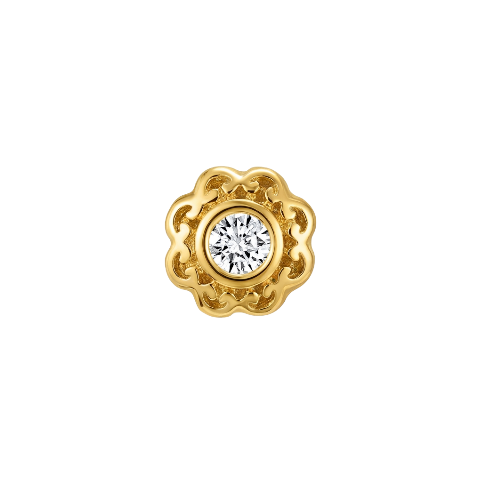 Ann – 14K Gold Threadless/Threaded End