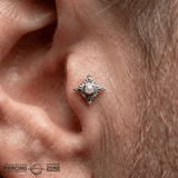 Antoinette – Freshwater Pearl – 14K Gold Threadless End - piercing - zone.com