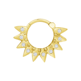 Arev Clicker – 14K & 18K Gold - piercing - zone.com