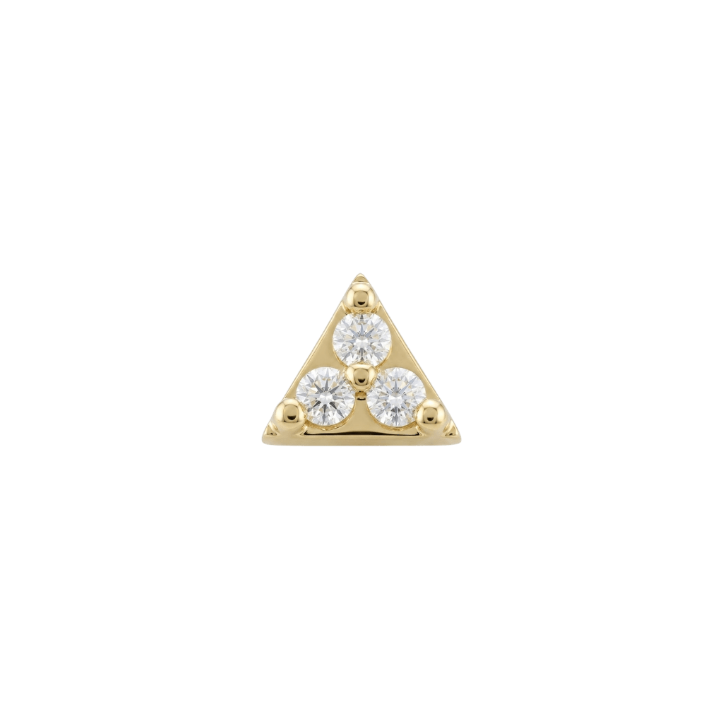 Argolis - 18K Gold Gem Threadless/Threaded End - piercing-zone.com
