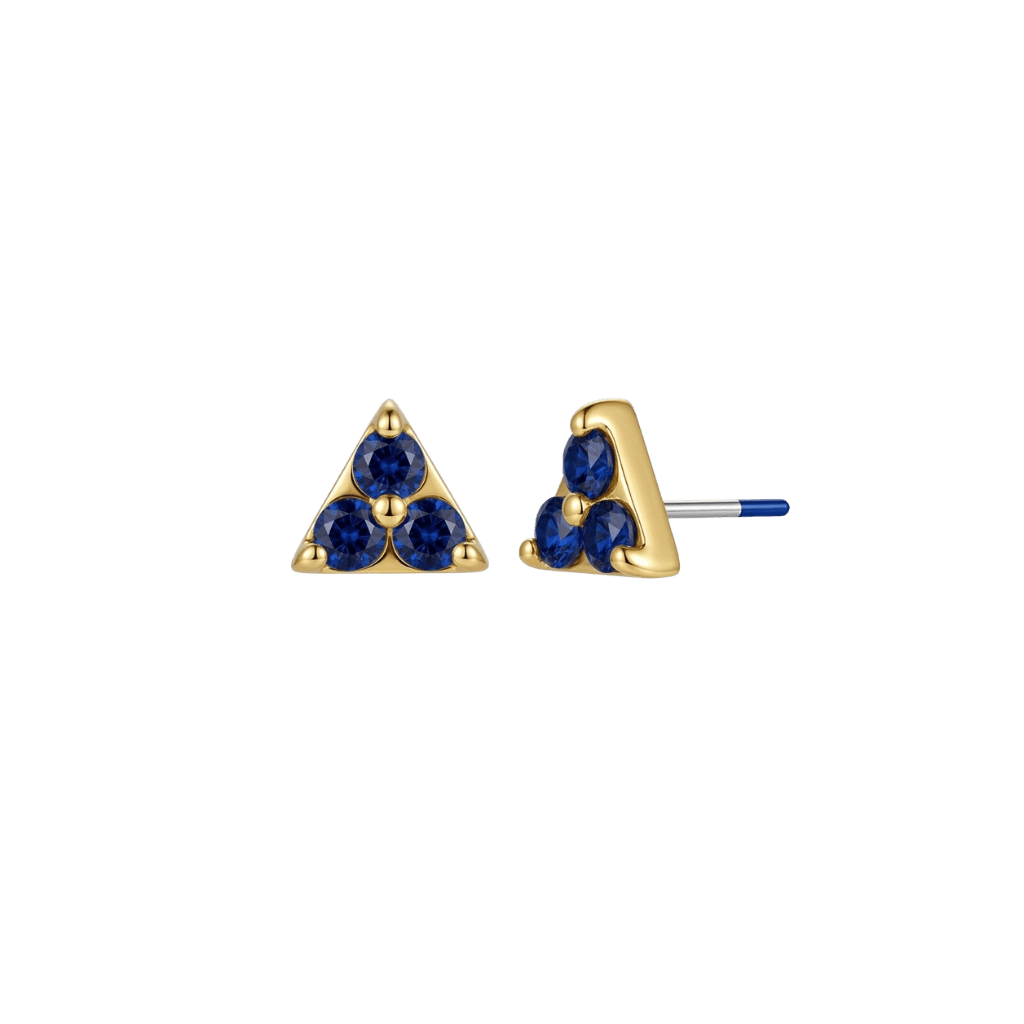 Argolis - 18K Gold Genuine Gem Threadless/Threaded End - piercing-zone.com