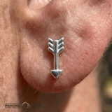 Arrow – 14K Gold Threadless/Threaded End - piercing - zone.com