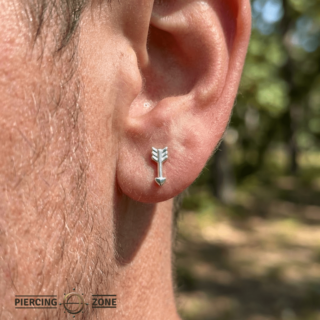 Arrow – 14K Gold Threadless/Threaded End - piercing - zone.com