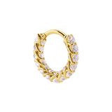 As Above So Below Clicker with Mixed Gems – 14K & 18K Gold - piercing - zone.com