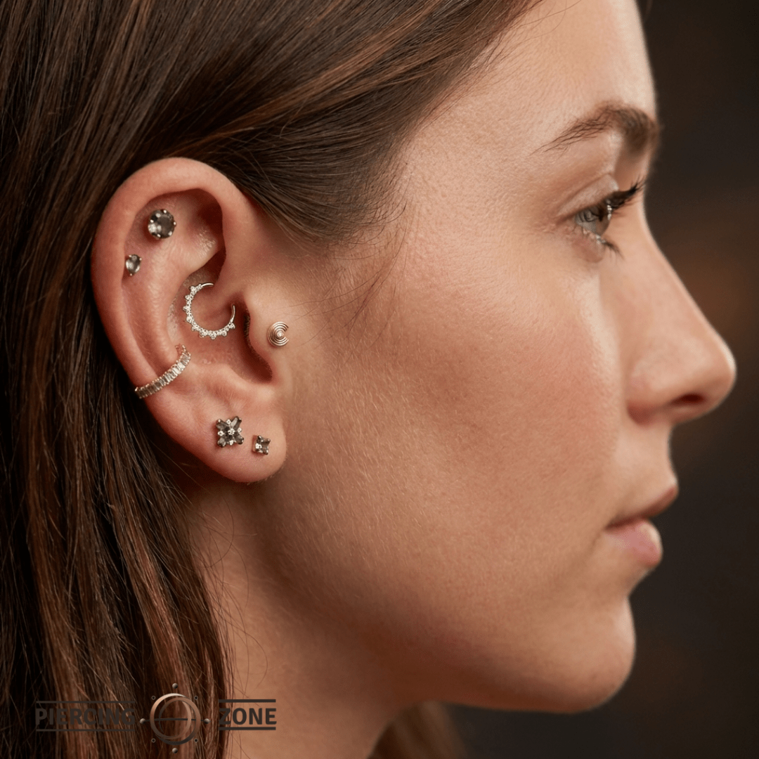Ashby – 14K Gold Threadless/Threaded End - piercing - zone.com