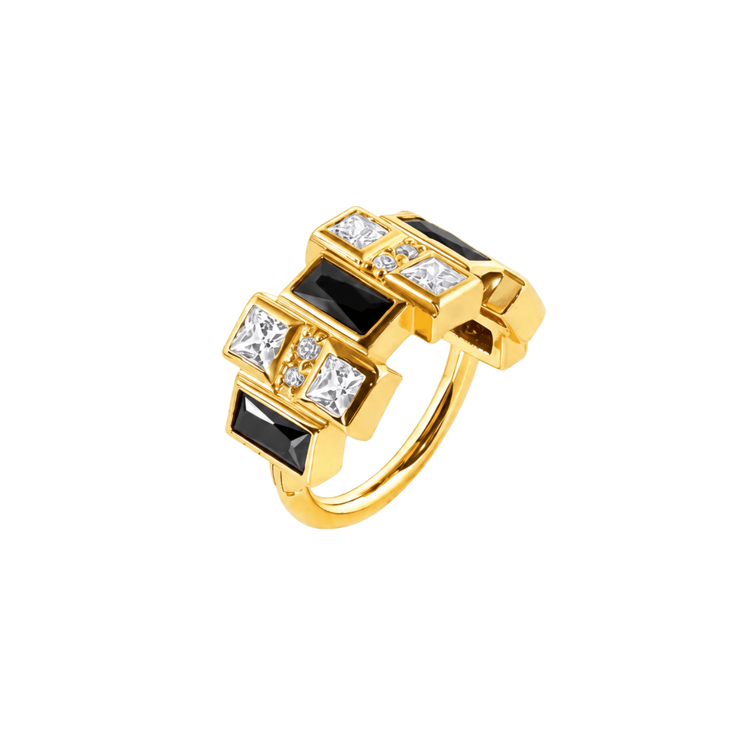 Ashley Clicker - 14K/18K Gold Gem Clicker Ring - piercing-zone.com