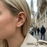 Ashvine Seamless Ring – 14K Gold Five - Gem Arc Design - piercing - zone.com