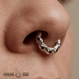 Ashvine Seamless Ring – 14K Gold Five - Gem Arc Design - piercing - zone.com