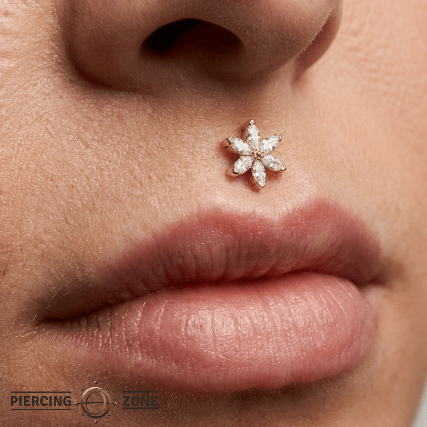 Asphodel - 18K Gold Gem Threadless/Threaded End - piercing-zone.com