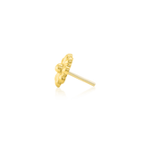 Aster – 14K Gold Floral Threadless End - piercing - zone.com