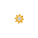 Aster – 14K Gold Threadless/Threaded End - piercing-zone.com