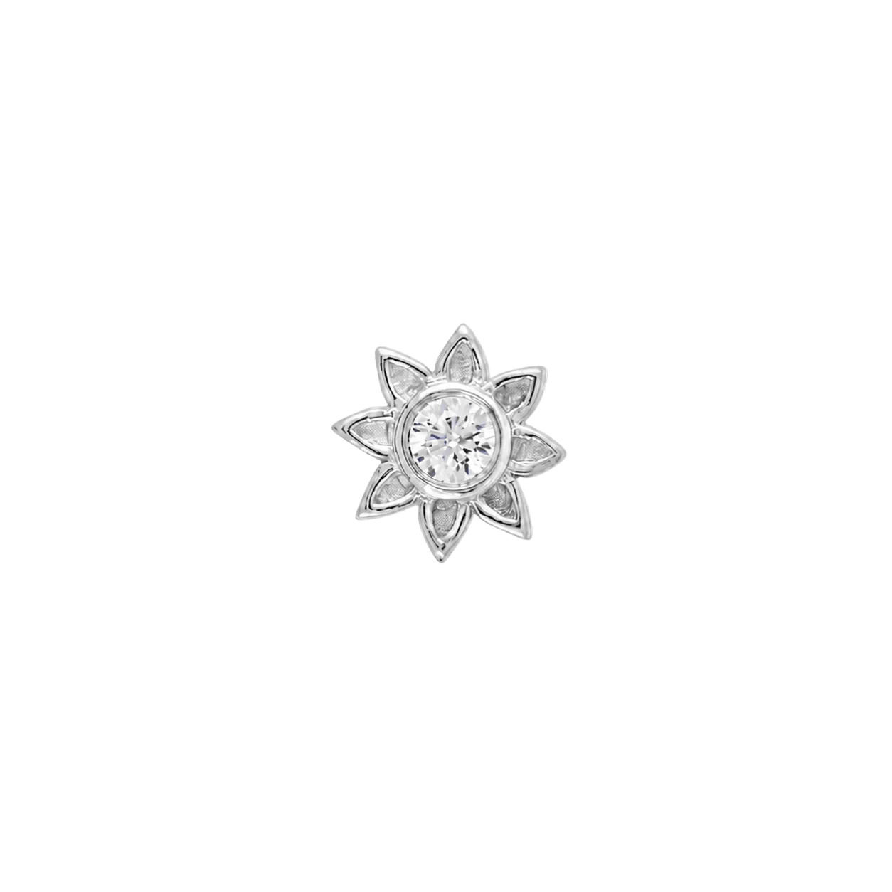 Aster – 14K Gold Threadless/Threaded End - piercing-zone.com