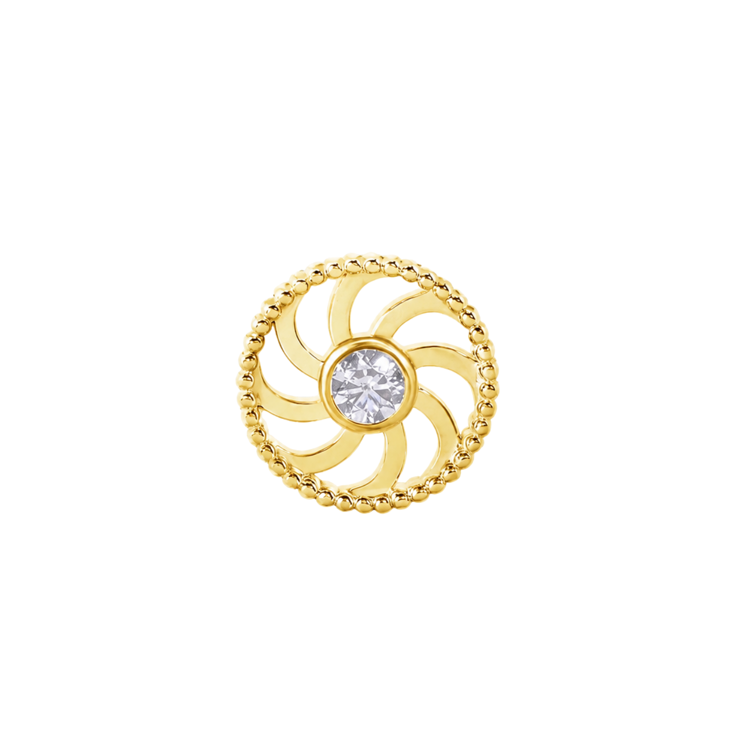 Eternity – 14K Gold Threadless/Threaded End