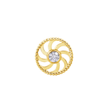 Eternity – 14K Gold Threadless/Threaded End