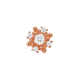 Astra – 14K/18K Gold Celestial Gem Cluster Threadless End - piercing - zone.com