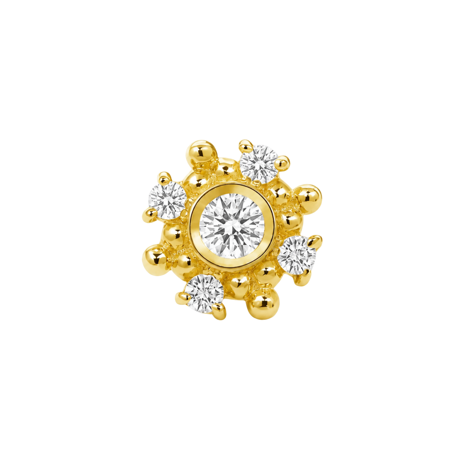 Astra – 14K Gold Threadless/Threaded End