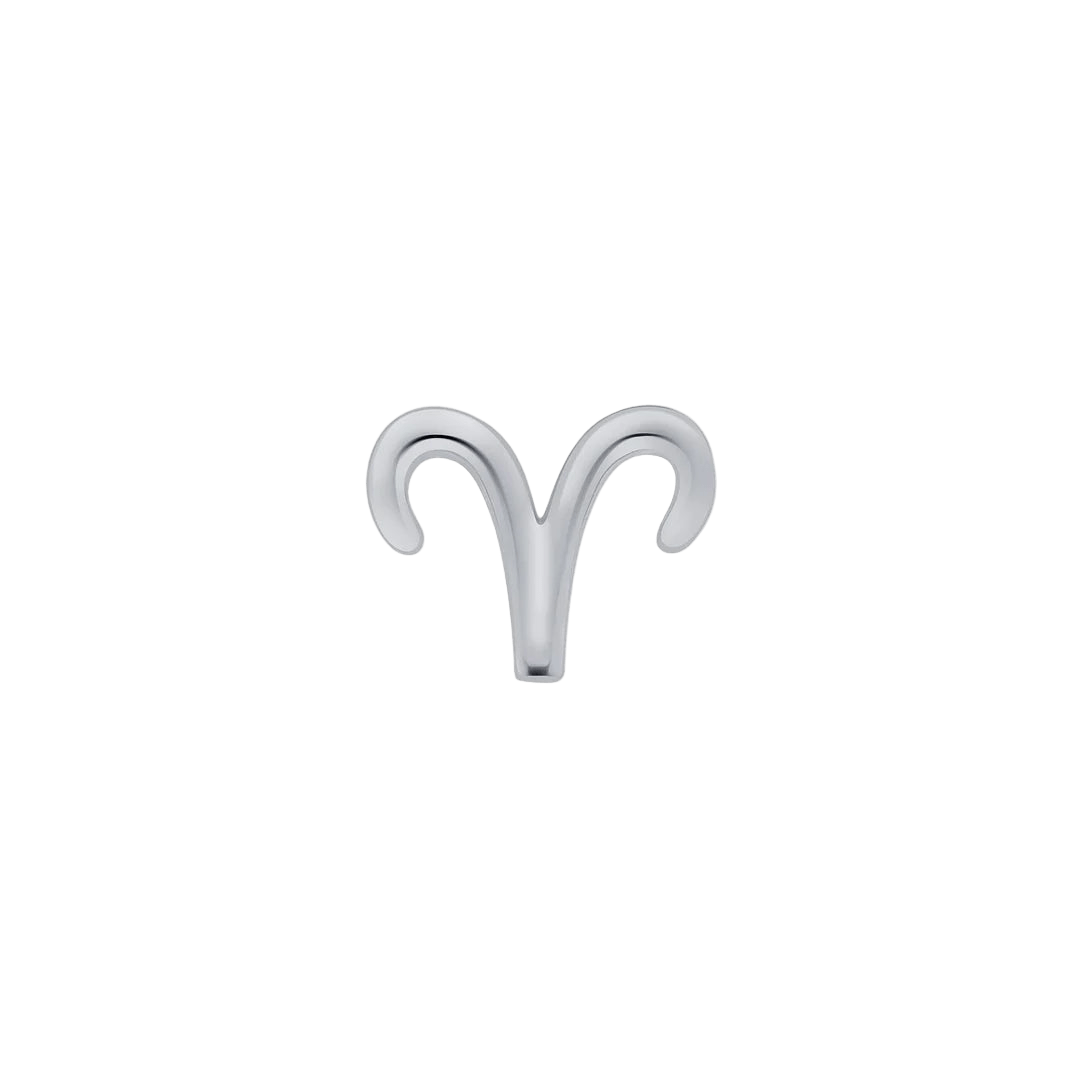 Astrological Sign – 14K/18K Gold Threadless End - piercing - zone.com