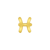 Astrological Sign – 14K/18K Gold Threadless End - piercing - zone.com