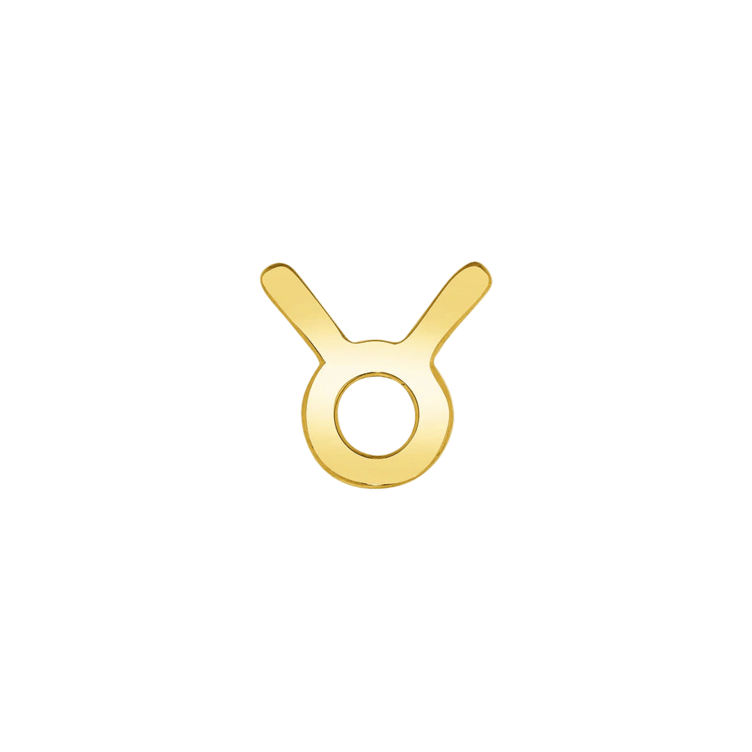 Astrological Sign – 14K/18K Gold Threadless End - piercing - zone.com