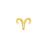 Astrological Sign – 14K/18K Gold Threadless End - piercing - zone.com