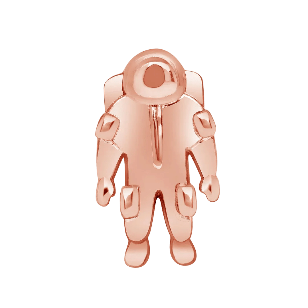 Astronaut – 14K/18K Gold Intergalactic Threadless End - piercing - zone.com